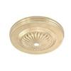 B&P Lamp 5 1/4 Inch Stamped Embossed Ceiling Light Canopy Plate (Unfinished Brass) view 2