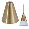 B&P Lamp Modern Brass Conical Shade Holder view 2