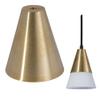 B&P Lamp Modern Brass Conical Shade Holder view 3