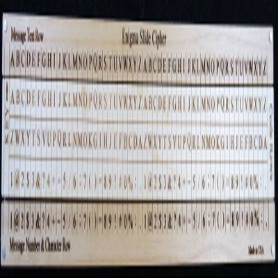 Creative Crafthouse Enigma Slide Cipher - Linear Rule Cipher with Numbers & Characters