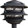 Dabmar Lighting D5000-B Pagoda Fixture 3 Tier Incand 120V Light, Black Finish view 1