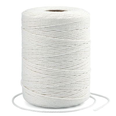 G2PLUS White Cotton String 2mm, 656 Feet 12Ply Natural Cotton Bakers Twine