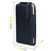 iphone 6s 4.7 Inch Holster Case, Gcepls Premium Leather Pouch Sleeve Carrying Case with Belt Clip Holster for iphone 6s, Samsung Galaxy S7, iPhone 7 (Vertical Black) view 3