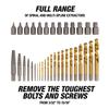 OEMTOOLS 24377 Master Extractor and Drill Bit Set, Broken Fastener and Stud Removal, Spiral Extractors and Cobalt Left-Hand Drill Bits, 35 Piece Kit view 2