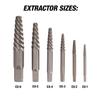 OEMTOOLS 24377 Master Extractor and Drill Bit Set, Broken Fastener and Stud Removal, Spiral Extractors and Cobalt Left-Hand Drill Bits, 35 Piece Kit view 4