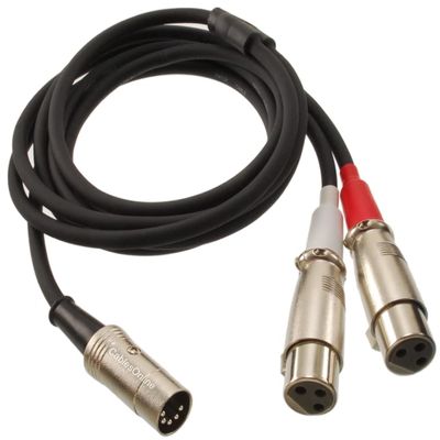 CablesOnline 6ft Dual-XLR Female to 5-Pin Din Male Professional Premium Audio Cable for Bang & Olufsen, Naim, Quad...Stereo Systems (BO-906)