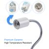 Superdream US Plug Flexible Aluminium Wire Neck with On/Off Switch for E26/E27 Socket Desk Lamp Clip Holder view 2