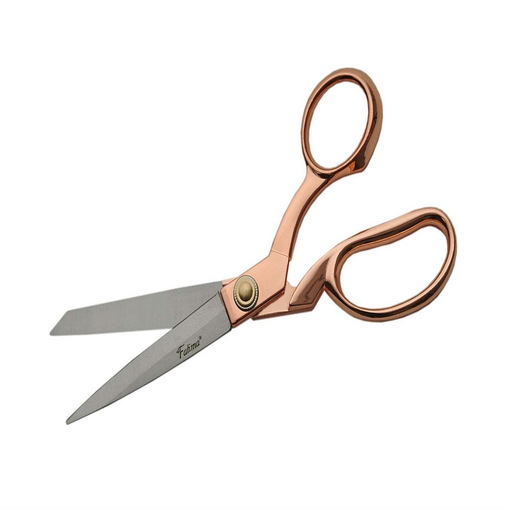 SZCO Supplies 8.5 Fatima Heavy-Duty Fabric Tailor Scissors with Rose Gold Finished Handle (107713-RG)