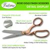 SZCO Supplies 8.5 Fatima Heavy-Duty Fabric Tailor Scissors with Rose Gold Finished Handle (107713-RG) view 2