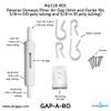 Reverse Osmosis Filter Air Gap (Inlet and Outlet fits 3/8-in OD poly tubing and 5/8-in ID poly tubing; AG110-001, KIT S-A, GAP-A-RO) view 2