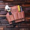 Personalized Engraved Leather Tool Belt Attachment view 1