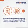 PoE Texas - PoE Injector - 12 Port Gigabit Passive Midspan Injector with 48V 120 Watt UL Power Supply - Power Over Ethernet for 802.3af or at (PoE+) Devices VoIP Phone, WiFi Access Point, IP Camera view 4