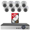 Evertech 8 Channel Dome Security Camera Indoor Outdoor Surveillance System 1TB Hard Drive view 1