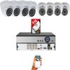 Evertech 8 Channel High-Definition DVR with 8 pcs 1080p HD Dome Cameras 1TB HDD Security Surveillance System view 1