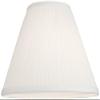 White Mushroom Pleated Large Lamp Shade 6" Top x 14" Bottom x 8" Slant (Spider) Replacement with Harp and Finial - Springcrest view 3