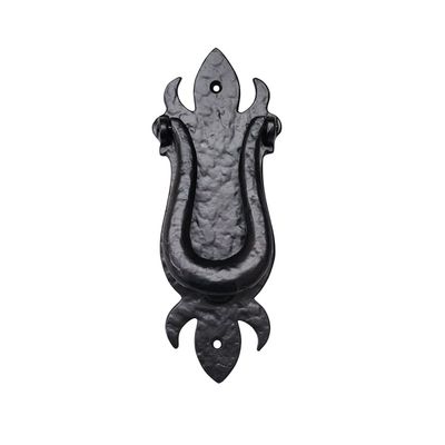 Adonai Hardware "Alammelech Antique Cast Iron Door Knocker - Black Powder Coated