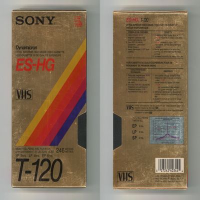 Sony Dynamicron ES-HG Blank VHS Tape