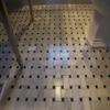 Carrara Marble Italian White Bianco Carrera Large Size Big Basketweave Mosaic Tile with Nero Black Dots Honed view 3
