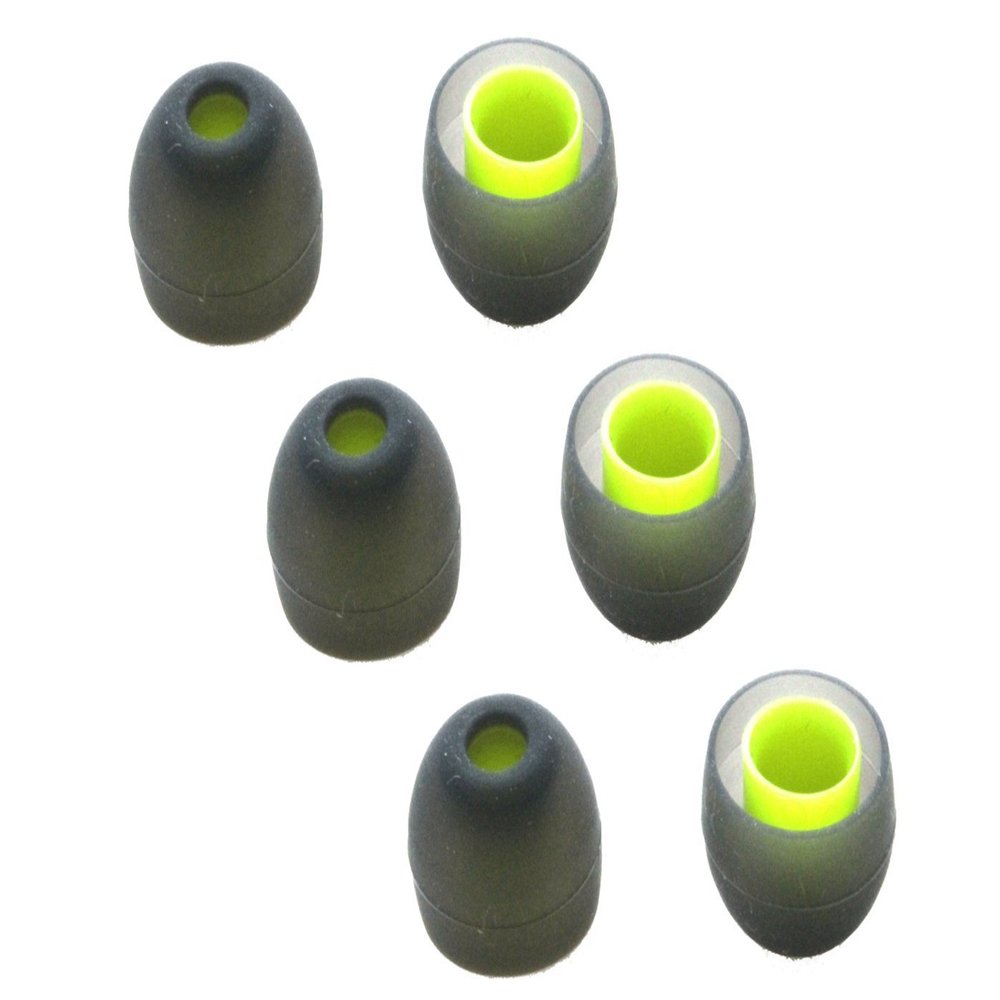 Replacement Silicone Ear Tips for Jaybird BlueBuds X, X2 Headphones. Includes 3 Pairs (Medium).