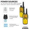 Midland - LXT600VP3 Long Range Walkie Talkie - FRS Two-Way Small Business Radio Rechargeable Portable- UTV Accessories with NOAA Weather Scan + Alert, and 36 Channels (Yellow/Black, 2 Radios) view 4