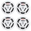 (4) JVC CS-DR6201MW 6.5" 600 Watt 2-Way Coaxial Marine Waterproof Boat Speakers view 1