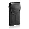Hengwin Genuine Leather Cell Phone Holster for Belt Men, Vertical Phone Holder Belt Pouch Fits for iPhone 15 Pro Max 14 Pro Max 13 Pro Max Samsung Galaxy S24 Ultra Note9 Case with Belt Clip (Black) view 1