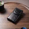Hengwin Genuine Leather Cell Phone Holster for Belt Men, Vertical Phone Holder Belt Pouch Fits for iPhone 15 Pro Max 14 Pro Max 13 Pro Max Samsung Galaxy S24 Ultra Note9 Case with Belt Clip (Black) view 3