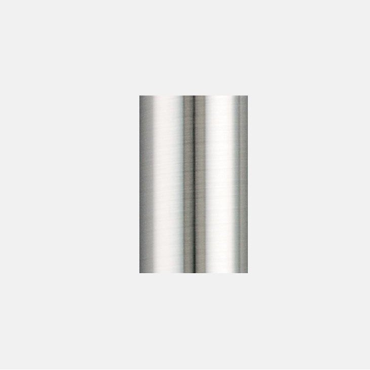 Fanimation 18 In Ceiling Fan Downrod, Brushed Nickel, 18 In Long
