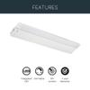 Kichler 4U Series 22" 120V LED Under Cabinet Light in White, 3000K, (22" L x 4.5" W x 1"H), 4U30K22WHT view 4