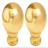 Royal Designs Medium Ball Lamp Finial Polished Brass, 2-Pack, F-106PB-2 view 1