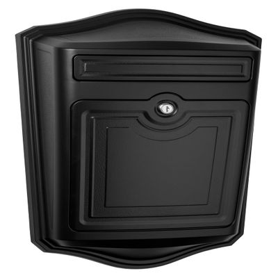Architectural MAILBOXES 2540B-10 Maison Locking Wall Mount Mailbox, Black