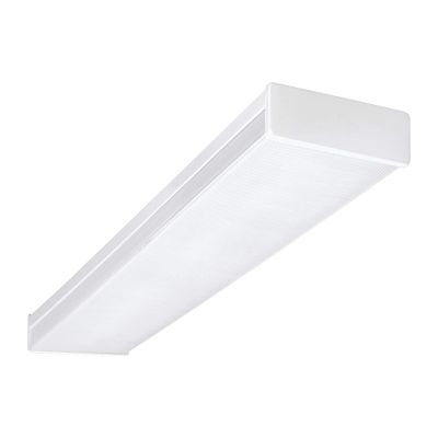 NICOR Lighting 4 Ft. Dimmable LED Wraparound with Prismatic Acrylic Lens in 4000K (ACW-20-4S-UNV-40K)