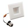 NICOR Lighting 3 inch White Square LED Recessed Downlight in 4000K (DQR3-10-120-4K-WH-BF) view 3