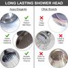 Shower Head Water Saver Black - The 4 Inch High Flow Wall Mount Bathroom Showerhead Nozzle For Low Water Pressure Showers, 2.5 GPM - Oil-Rubbed Bronze view 3