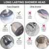 Aqua Elegante High Pressure Showerhead Brushed Nickel - Best Wall Mount, Bathroom, RV Shower Head For Low Flow Showers, 2.5 GPM - Brushed Nickel view 3