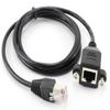 CablesOnline 3ft Cat5e RJ45 M/F Shielded Ethernet Network Screw Panel Mount Extension Cable, (U-P003) view 1