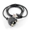 CablesOnline 3ft Cat5e RJ45 M/F Shielded Ethernet Network Screw Panel Mount Extension Cable, (U-P003) view 2