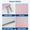 MOSISO Laptop Case 16 inch, 15-15.6 inch Laptop Sleeve Bag Compatible with MacBook Pro 16 inch, HP, Acer, Dell, Lenovo, ASUS Notebook, Neoprene Computer Sleeve Bag with Small Case, Baby Pink view 4