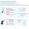 Bingle Ear Cushions Earpads Replacement 50mm Ear Pad Covers for Plantronics HW251N HW261N HW510 HW520 Blackwire C320 3220 3210 3320 Jabra PRO 920 930 Biz 1500 GN2000 Headphones (4 Pack)(BEC-LTH4) view 3