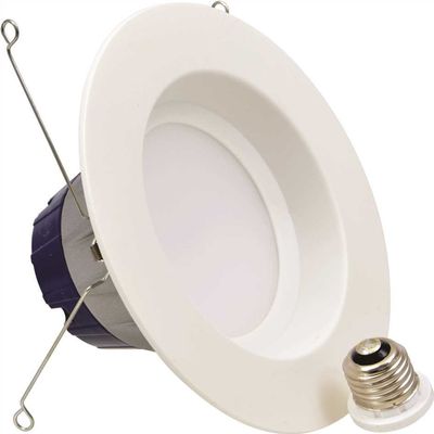 Sylvania LED Bulb RT 5"/6" Recessed Downlight Kit, 65W Equivalent, Efficient 9W, Dimmable, 625 Lumens, Warm White, 3000K, Contractor Series - 1 Pack (74405)