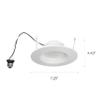 Sylvania LED Bulb RT 5"/6" Recessed Downlight Kit, 65W Equivalent, Efficient 9W, Dimmable, 625 Lumens, Warm White, 3000K, Contractor Series - 1 Pack (74405) view 2