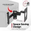 Sound Bass Wall Mount for Sonos Play:3 Only, Black, Tilt & Swivel, Pair view 4