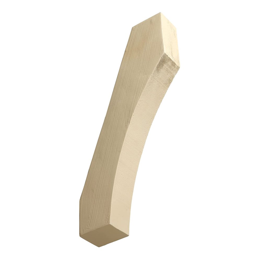 Fypon 3-3/8"W x 24"H x 12"P Architectural Knee Brace,Wood-Grained Cove/Arch