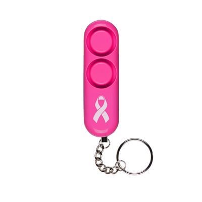 SABRE Personal Alarm With Key Ring, 120dB Alarm, Audible Up To 1,280 Feet (390 Meters), Simple Operation, Reusable, Pink