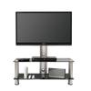 Tier One Designs Black/Silver with Black Glass TV Mount, 60" view 2