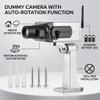 Fake Security Camera, Emulation CCTV Auto Rotation Movement Security Camera Surveillance System with Realistic Look Flashing LED for Home Store Indoor view 2