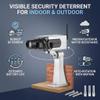 Fake Security Camera, Emulation CCTV Auto Rotation Movement Security Camera Surveillance System with Realistic Look Flashing LED for Home Store Indoor view 3