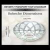 Crystal 1 Piece - 4-Inches, 5 Side Holes - Clear 30% Lead Crystal Chandelier Bobeche with Gold Pin and 5 U-Drop view 2