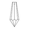 Crystal 1 Piece - 4-Inches, 5 Side Holes - Clear 30% Lead Crystal Chandelier Bobeche with Gold Pin and 5 U-Drop view 3