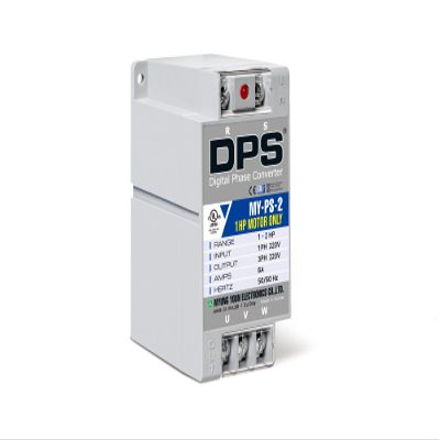 DPS 2HP My-PS-2 Used for 1HP(0.75kW) 3A Motor, Single to 3 Phase Converter, 1 DPS Must Be Used for 1 Motor Only, Input/Output 200-240V, UL Listed